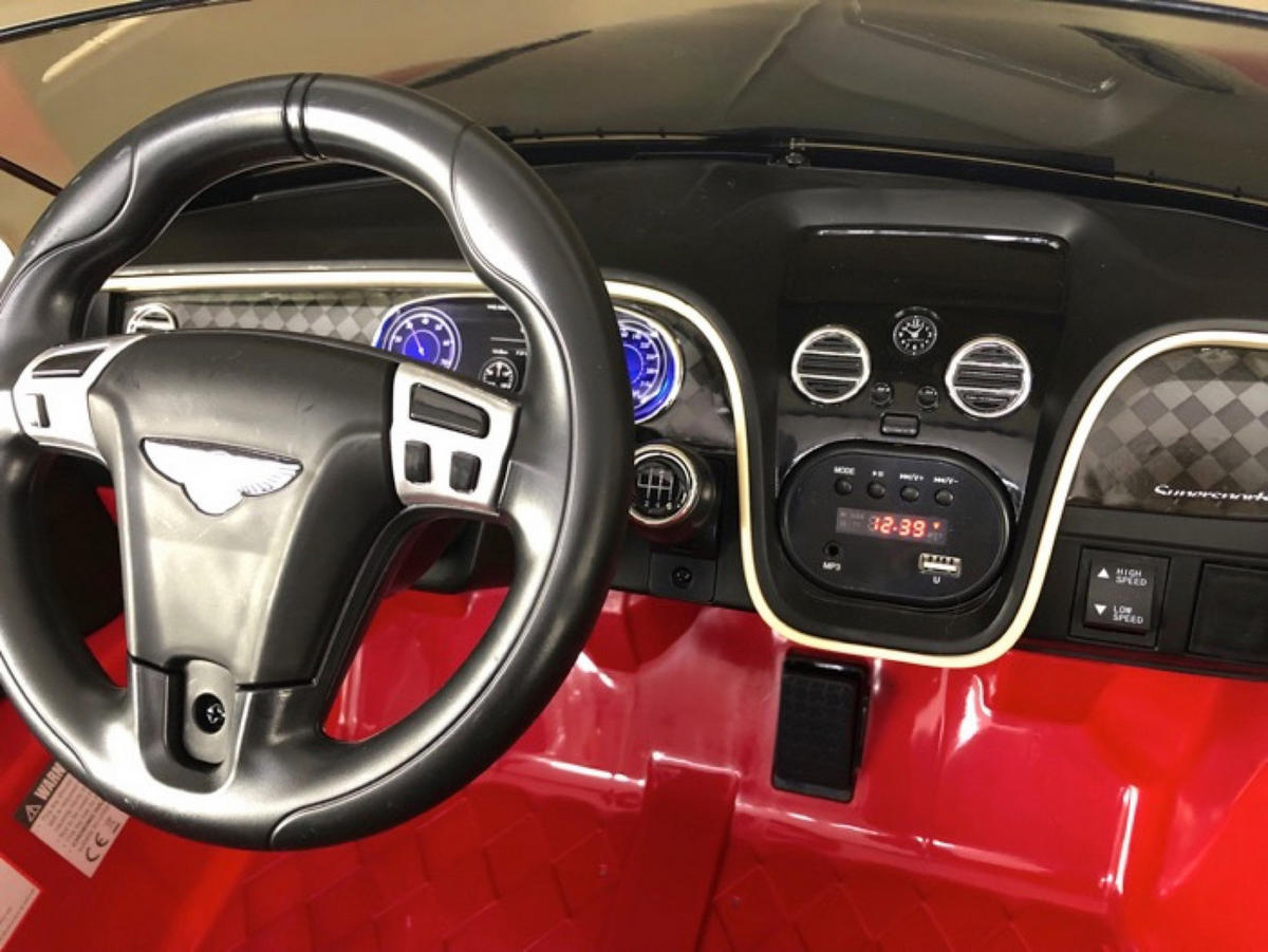 KINDER ELEKTROAUTO Bentley Supersports Rot - Rot, Kunststoff (132/87/55cm) - TPFLiving