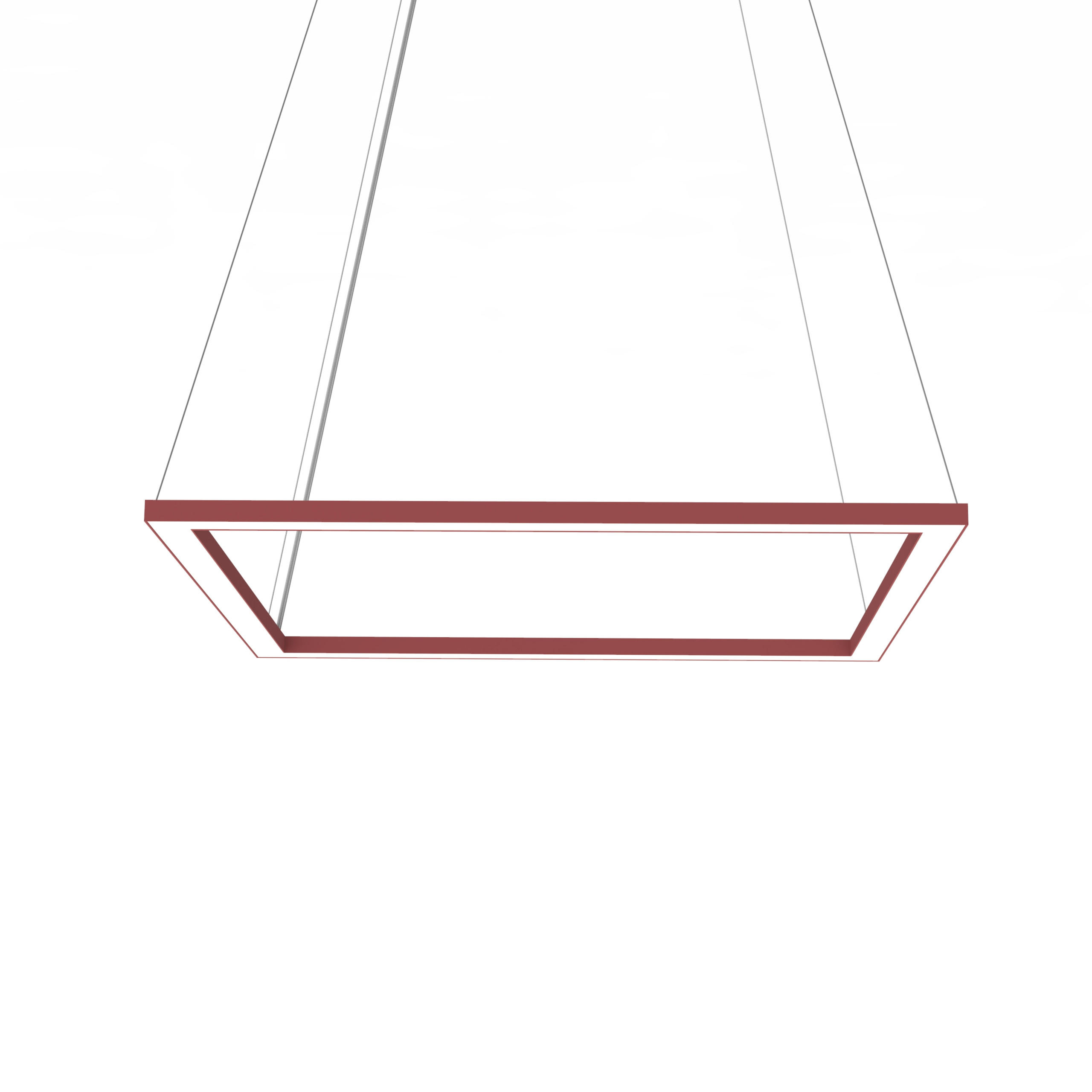 LED-HÄNGELEUCHTE - Rot, Metall (60/60/100cm) - Lumicom