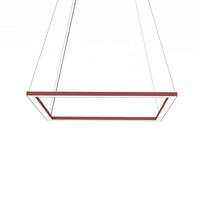 LED-HÄNGELEUCHTE - Rot, Metall (60/60/100cm) - Lumicom