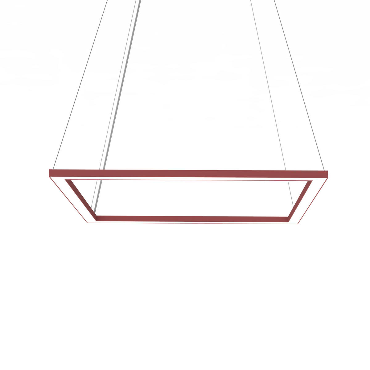 LED-HÄNGELEUCHTE - Rot, Metall (60/60/100cm) - Lumicom