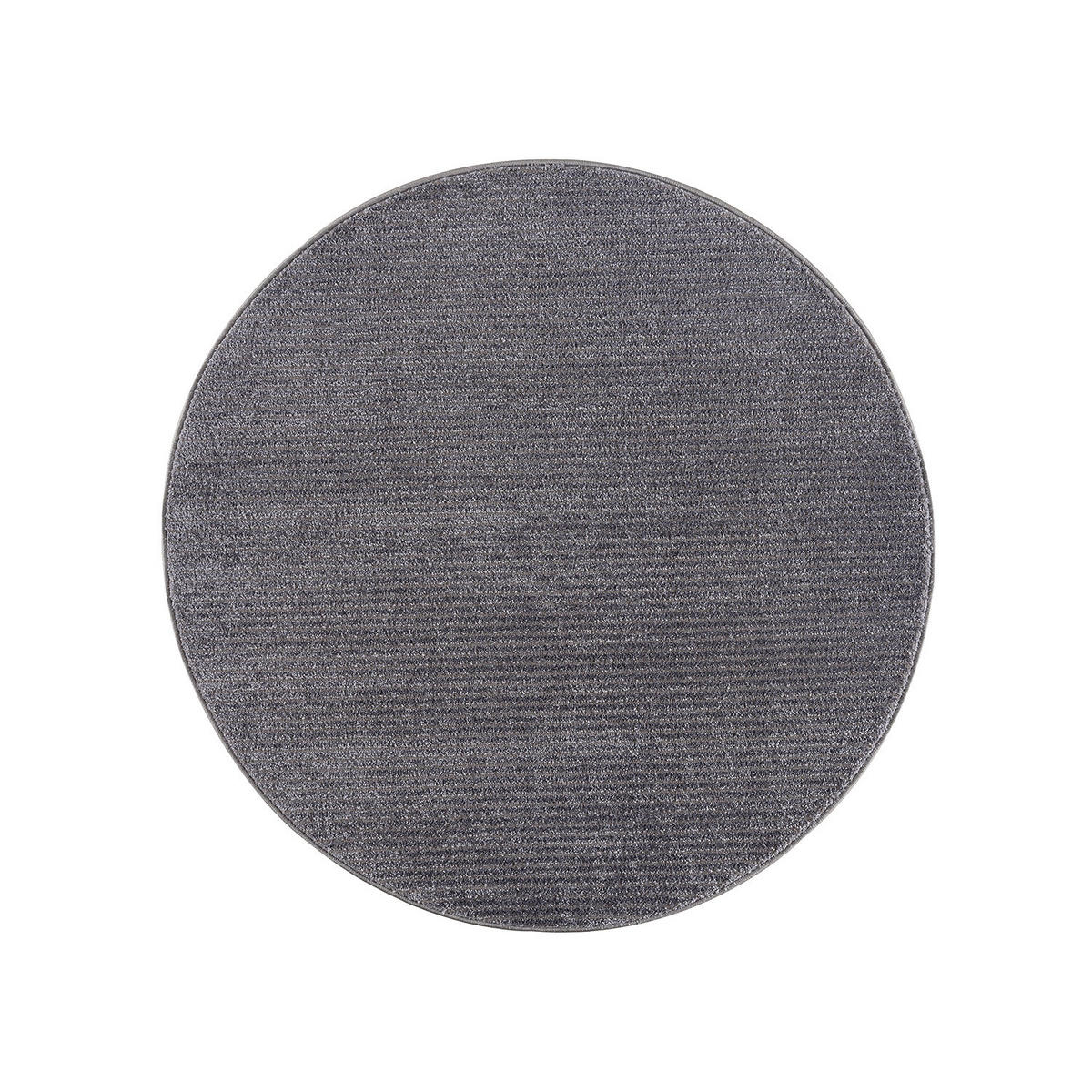 KURZFLOR-TEPPICH Fancy 900 Grau 200x200 cm rund - Grau, Textil (200/200cm) - carpet city