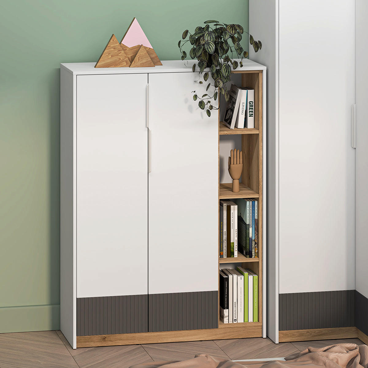 BÜCHERREGAL Ronan Weiß - Weiß, Holzwerkstoff (101/140/40cm) - Petits-meubles