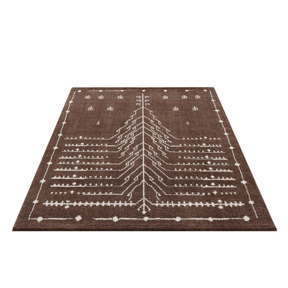KURZFLOR-TEPPICH April 2308 Braun 140x200 cm - Braun, Textil (140/200cm) - carpet city