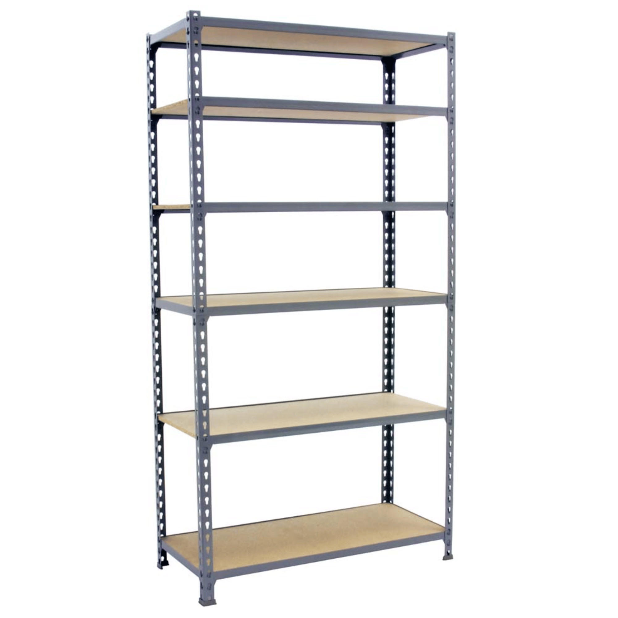 SCHWERLASTREGAL Giant Muli HxBxT 250 x 100 x 30 cm 6 Fachböden Fachlast 150 kg Grau - Grau, Metall (100/250/30cm) - PROREGAL