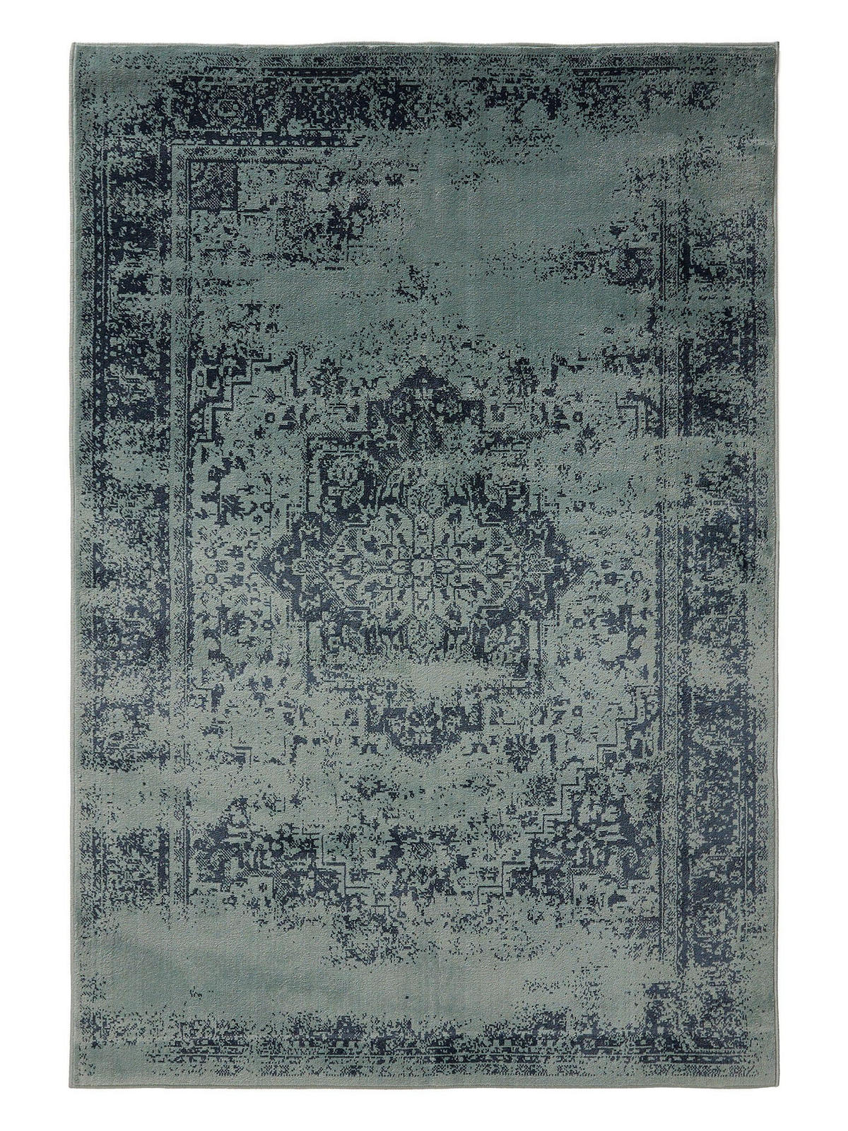 VINTAGE-TEPPICH Suki 80/150 cm - Türkis, Kunststoff (80/150cm) - benuta