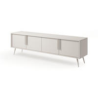 TV Lowboard 186 cm Fabora, Kaschmir, 4 Türen - Kaschmir, Holz/Metall (186/54/40cm) - Emporius