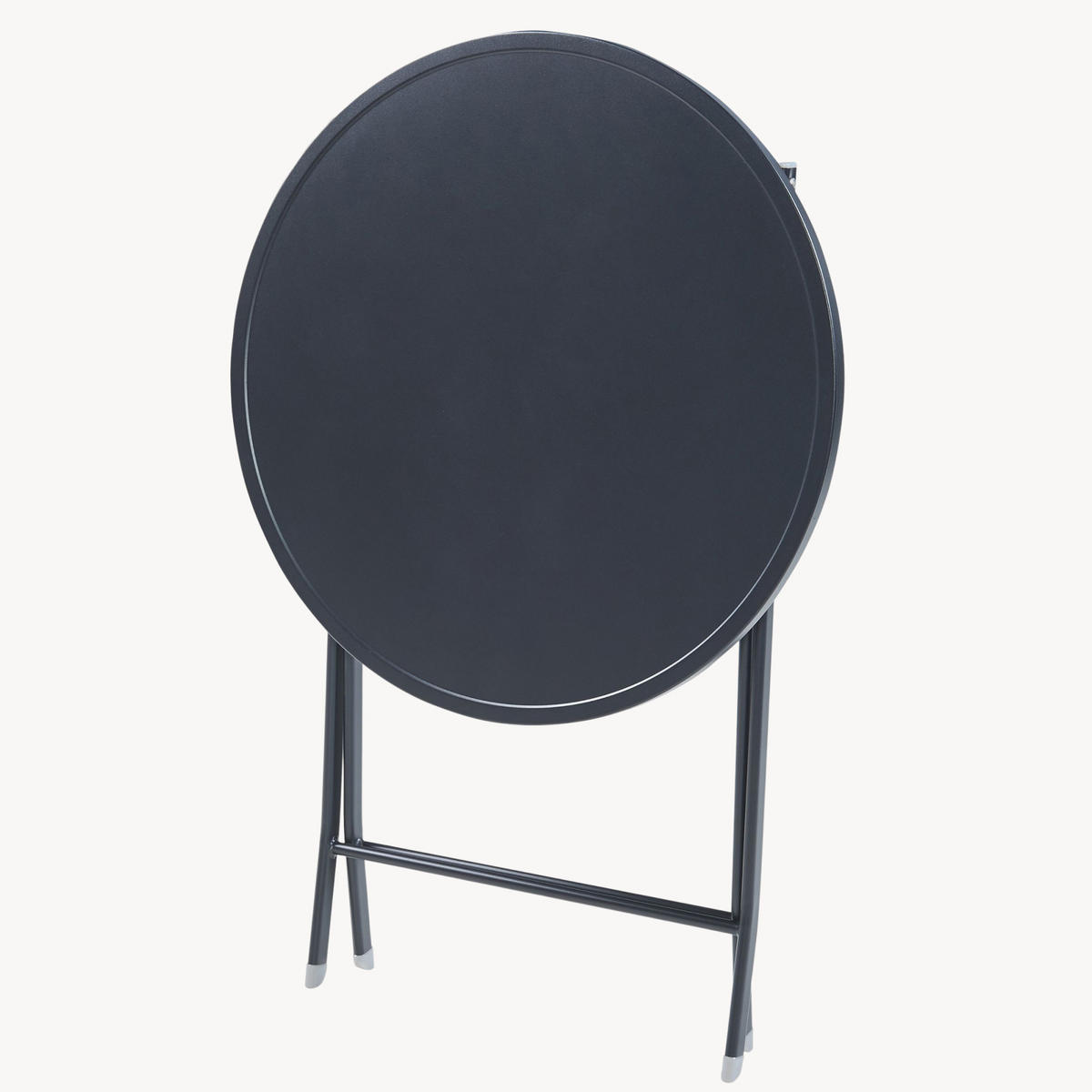 GARTENKLAPPTISCH Sande - Schwarz, Metall (62/62/71cm) - [en.casa]