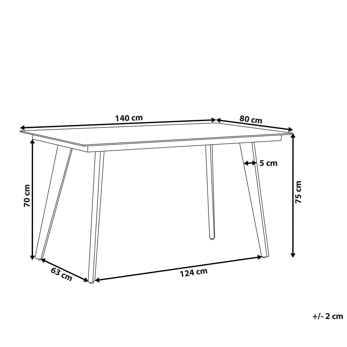 GARTENTISCH Aluminium grau 140/80 cm Mileto - Grau, Metall (80/140/75cm) - Beliani