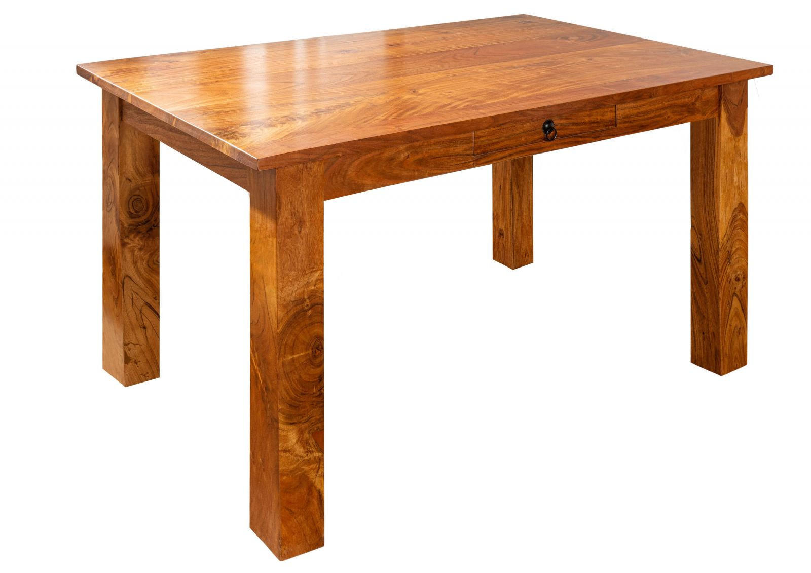 ESSTISCH Akazie 120x85x76 honig lackiert OXFORD #0111 - Braun, Holz (120/85/76cm) - Massivmoebel24
