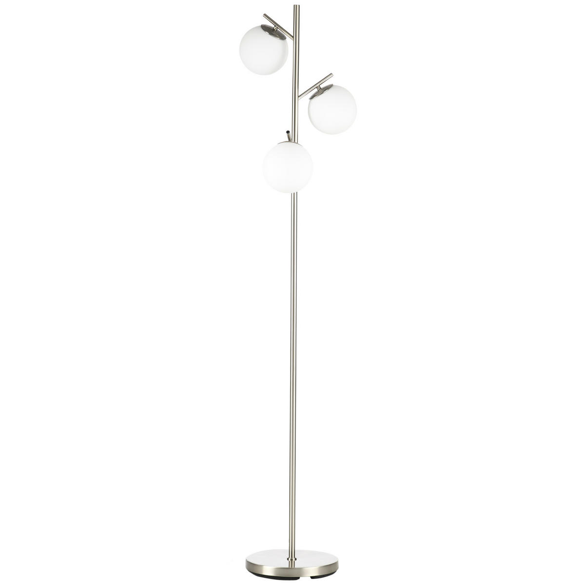 STEHLEUCHTE, Stehlampe, Metall, Silber - Silberfarben, Metall (27/27/169cm) - HOMCOM