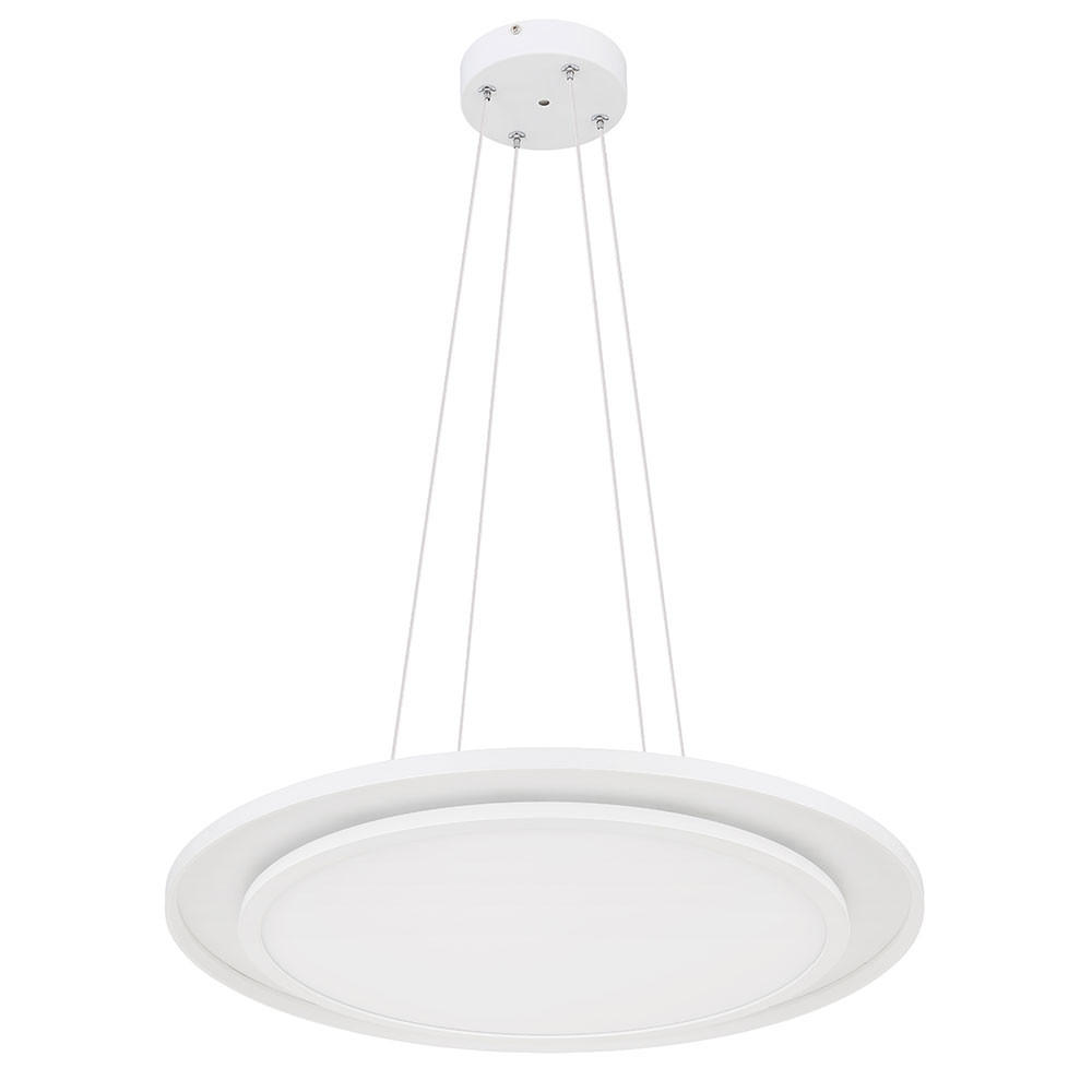 LED HÄNGELAMPE Weiß dimmbar RGB - Weiß, Metall (60/60/120cm) - Globo Lighting