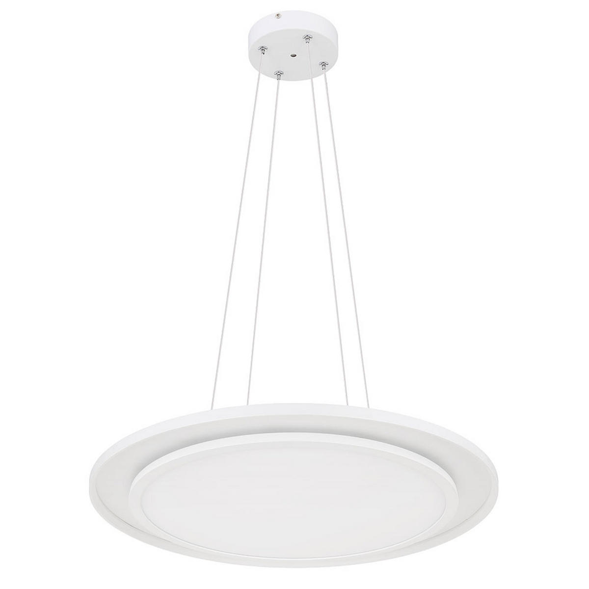 LED HÄNGELAMPE Weiß dimmbar RGB - Weiß, Metall (60/60/120cm) - Globo Lighting