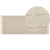 TEPPICHLÄUFER Tozlu 230/80 cm - Beige, Textil (80/230cm) - Beliani