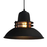 PENDELLEUCHTE Leuchtturm 34/24 - Schwarz, Metall (34/34/24cm) - Bamyum