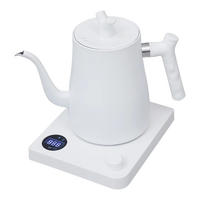 WASSERKOCHER 1L 1000W LED 40–100°C Trockenkochschutz Weiß - Weiß, Metall (17/22/19.5cm) - Kaket