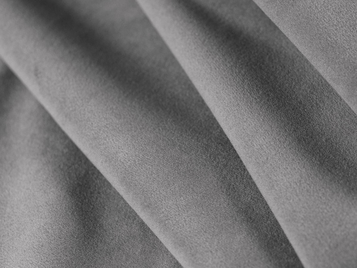 ECKSOFA rechts Kaelle aus Samt grau 4 Sitzplätze - Grau, Textil (171/308cm) - Micadoni