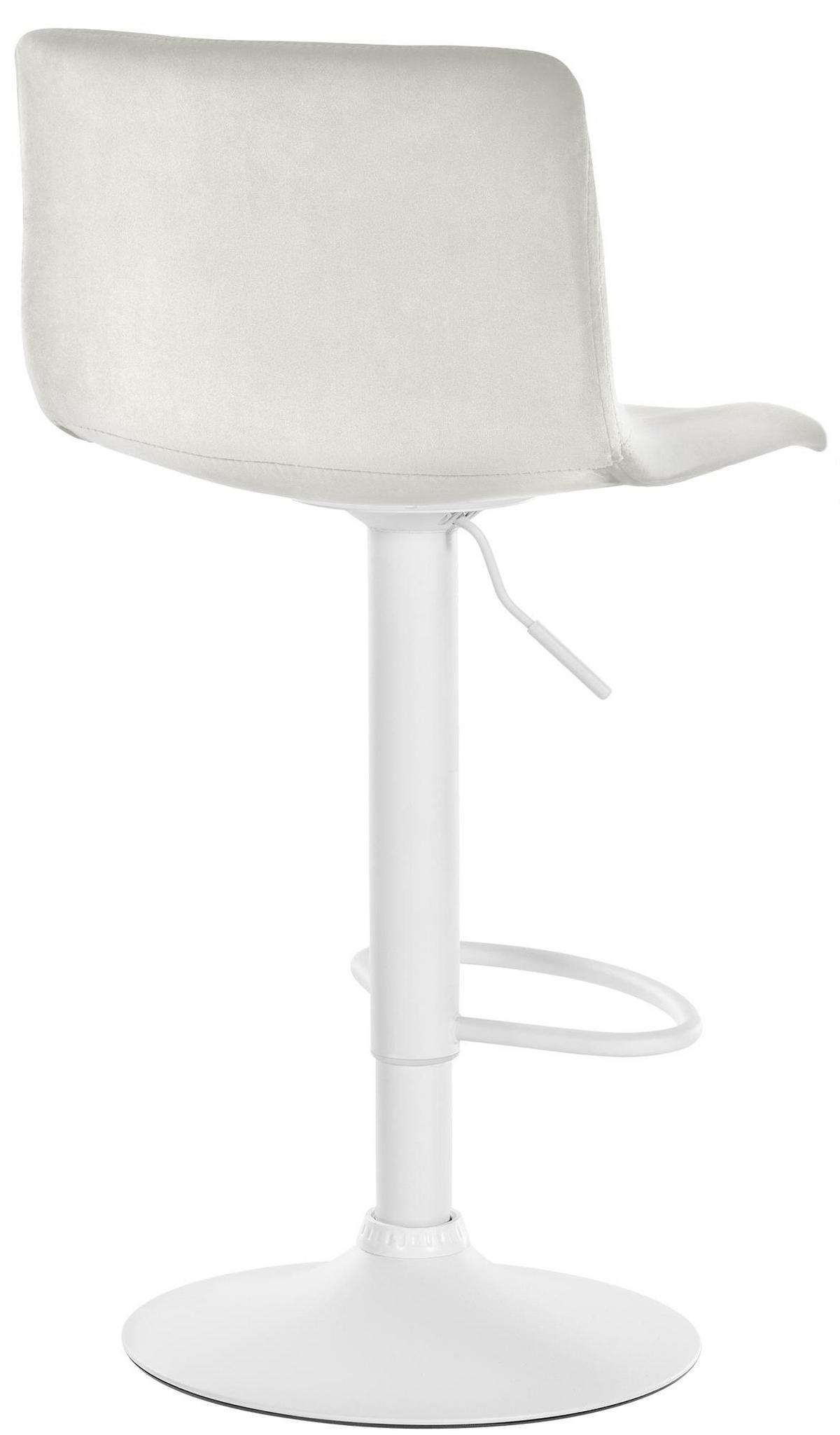 BARHOCKER Samt Creme - Creme, Textil (39/83/36cm) - CLP