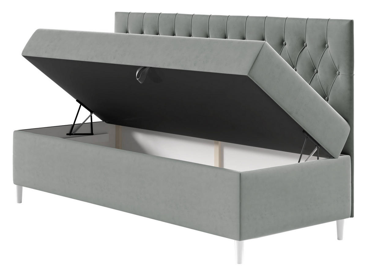 BOXBETT Filip Junior 2 - Blau/Weiß, Holz (80/200cm) - MIRJAN24