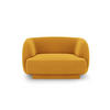 SESSEL Miley aus Samt gelb - Gelb, Textil (90/70/103cm) - Micadoni