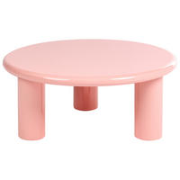 KONFERENČNÍ STOLEK Růžový Itasca - růžová, kompozitní dřevo (80/80/35cm) - Beliani