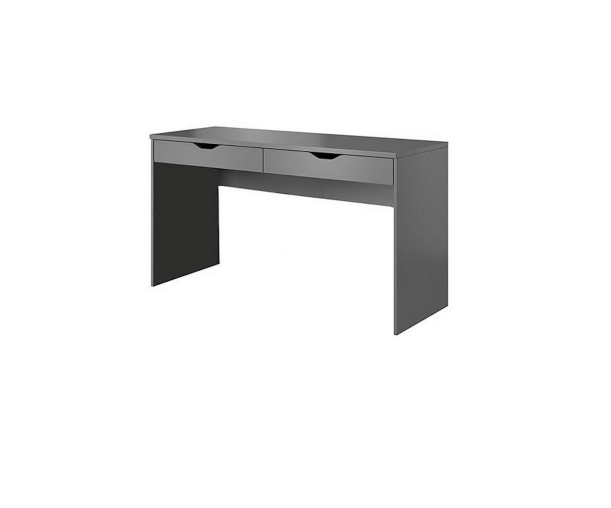 SCHREIBTISCH Mati graphit 138 / 50 / 76cm - Graphitfarben, Holz/Holzwerkstoff (50/138/76cm) - Feldmann-Wohnen