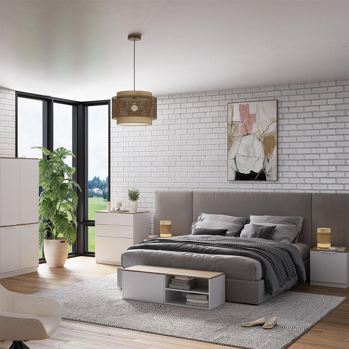 KOMODA Betti Bílá/Sonoma - bílá/Sonoma dub, kompozitní dřevo (60/36/40cm) - Vicco