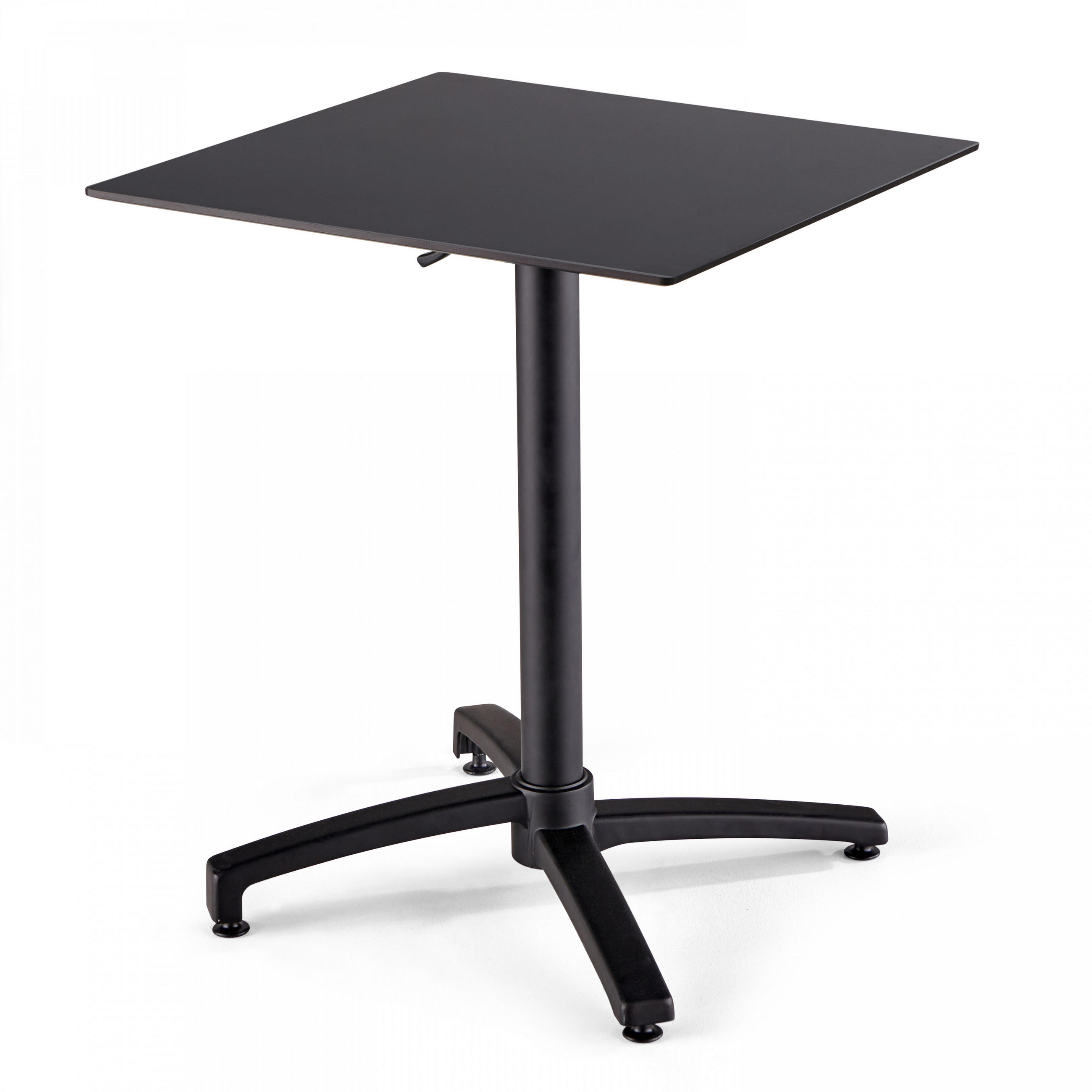 TERRASSENTISCH, Schwarz - Schwarz, Holzwerkstoff (60/60/72cm) - Oviala