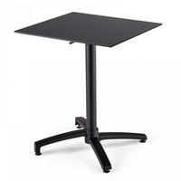 TERRASSENTISCH, Schwarz - Schwarz, Holzwerkstoff (60/60/72cm) - Oviala