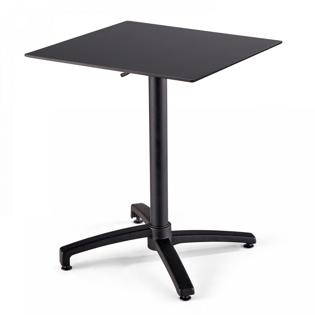 TISCHPLATTE 60 x 60 cm, Schwarz - Schwarz, Kunststoff (60/1.25/60cm) - Oviala