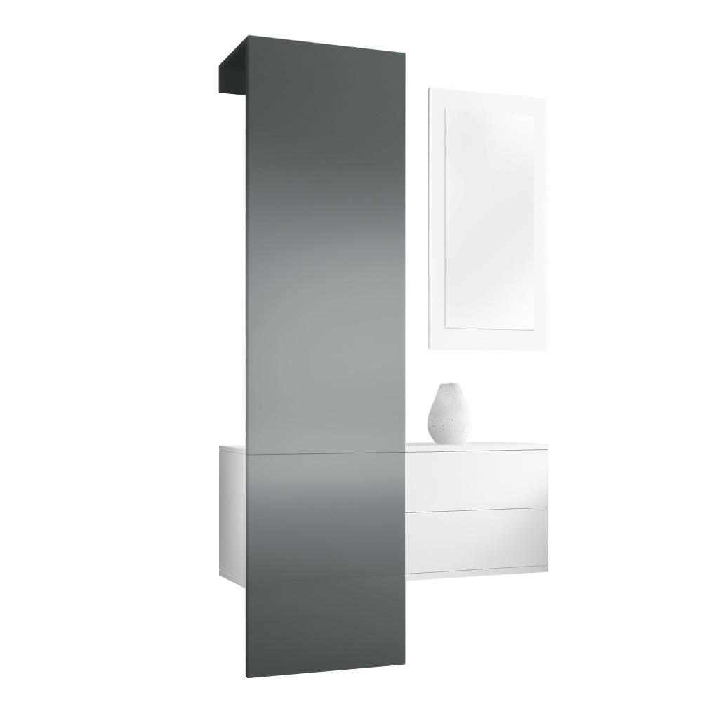 Vladon Garderobe Graphit 105x193x35 cm