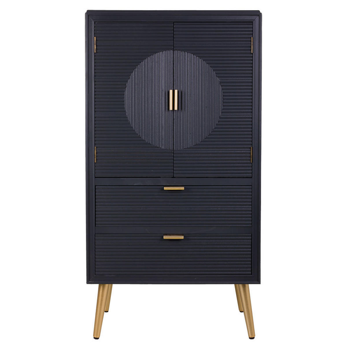 SCHRANK aus Holz 62x36.5x118 cm - Grau, Holzwerkstoff (62/118/36.5cm) - Wanderlust