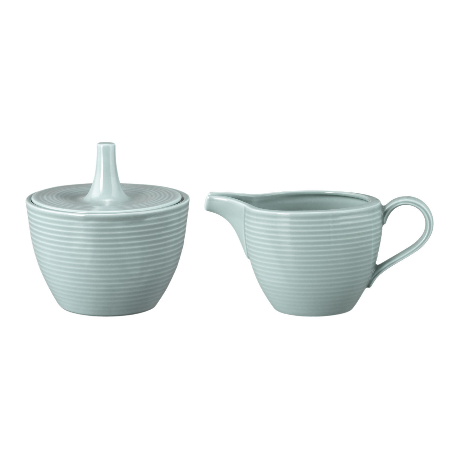 MILCH & ZUCKER SET Beat Color Glaze Arktisblau - Blau, Keramik (1/1cm) - Seltmann Weiden