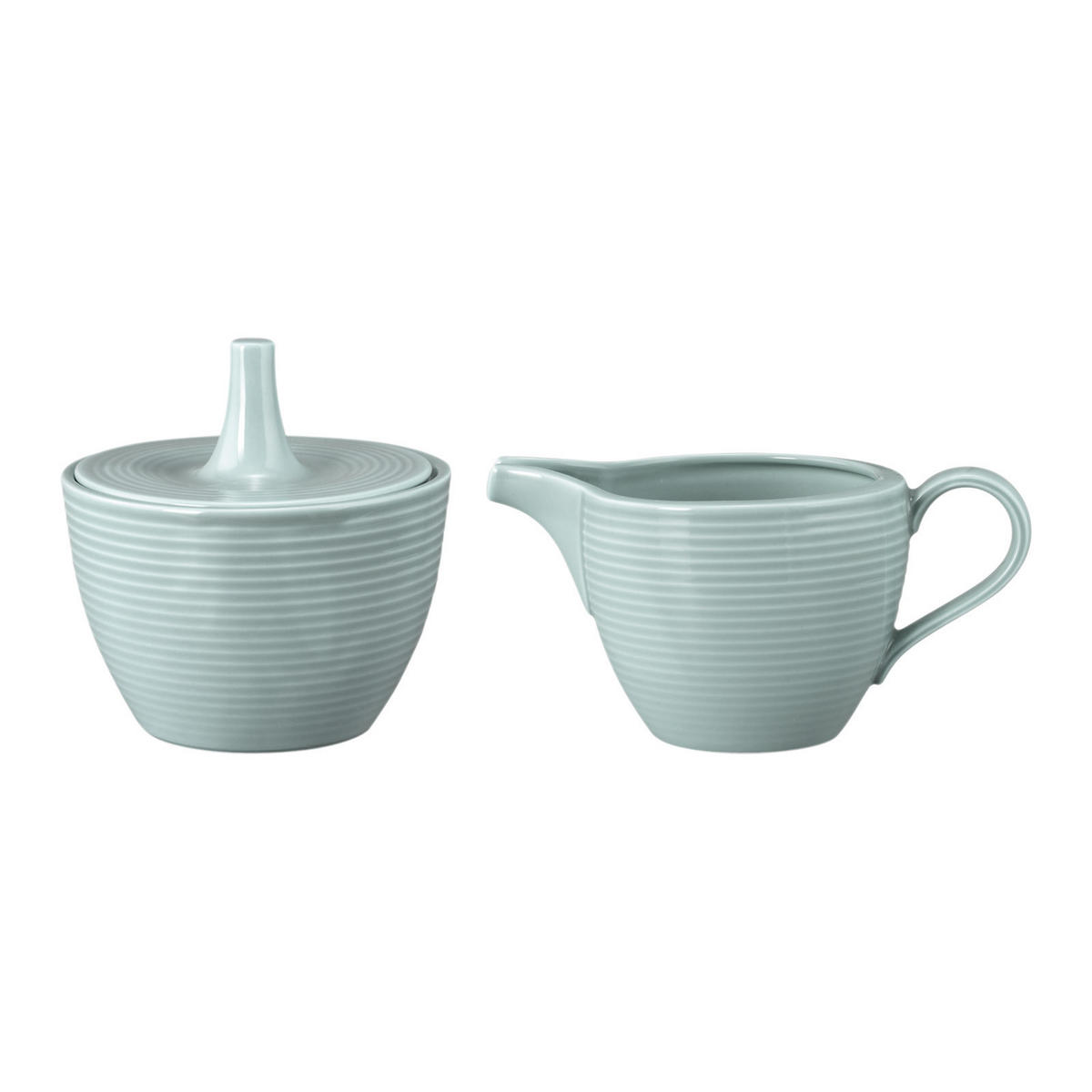 MILCH & ZUCKER SET Beat Color Glaze Arktisblau - Blau, Keramik (1/1cm) - Seltmann Weiden