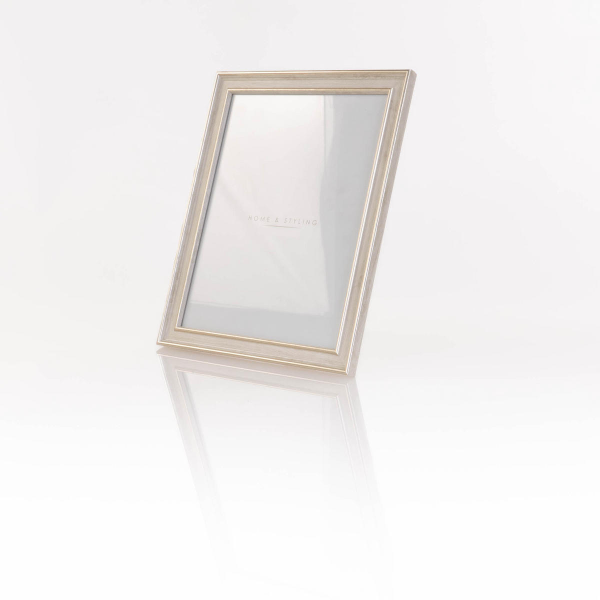 BILDERAHMEN Holzoptik Weiß 23,7/1,3/29 cm - Weiß, Kunststoff (16.1/21.3/1.3cm) - Home Styling Collection
