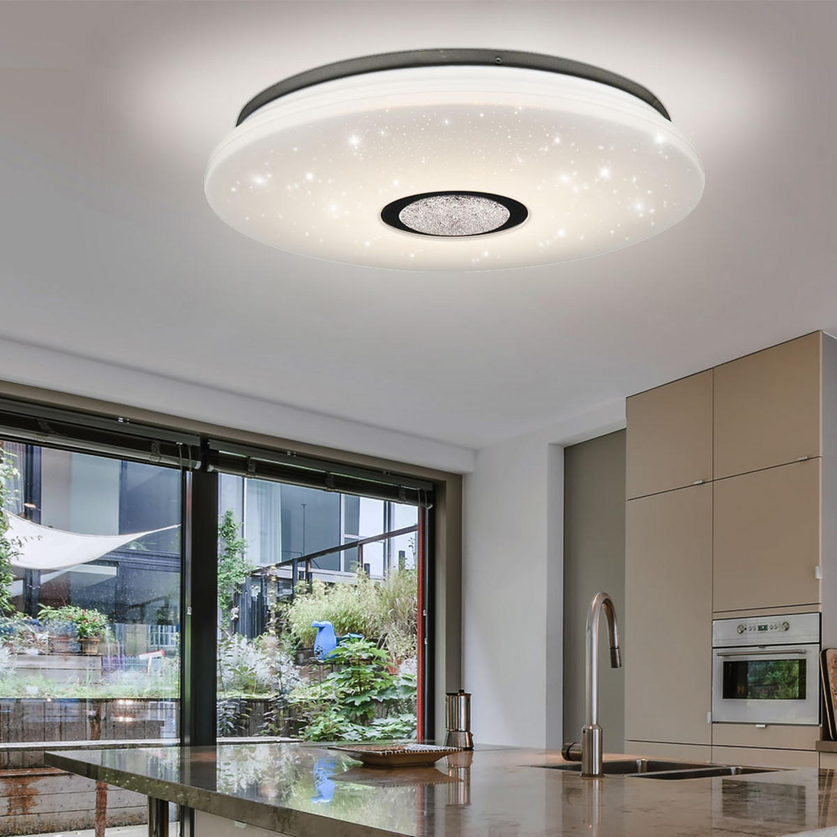 LED DECKENLEUCHTE Albury Weiß Kunststoff - Weiß, Kunststoff (59/59/9cm) - Nowa