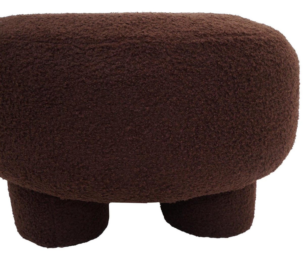 HOCKER Dunkelbraun - Dunkelbraun, Textil (55/40/55cm) - MCW