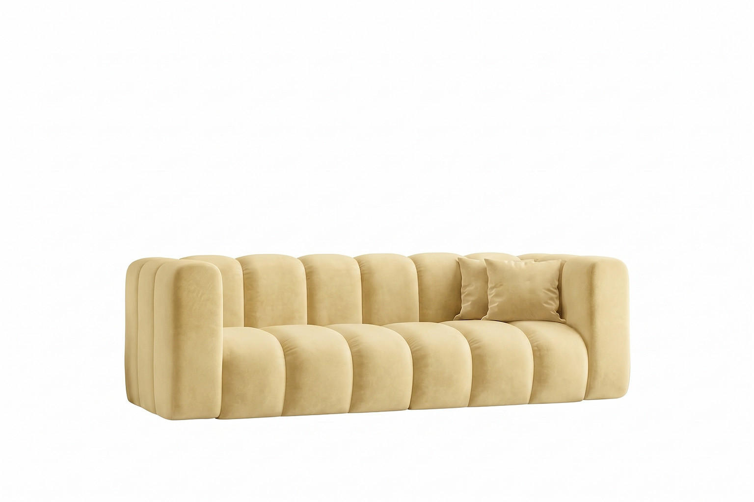 Kaiser Möbel Sofa Hellgelb 230x70x89 cm