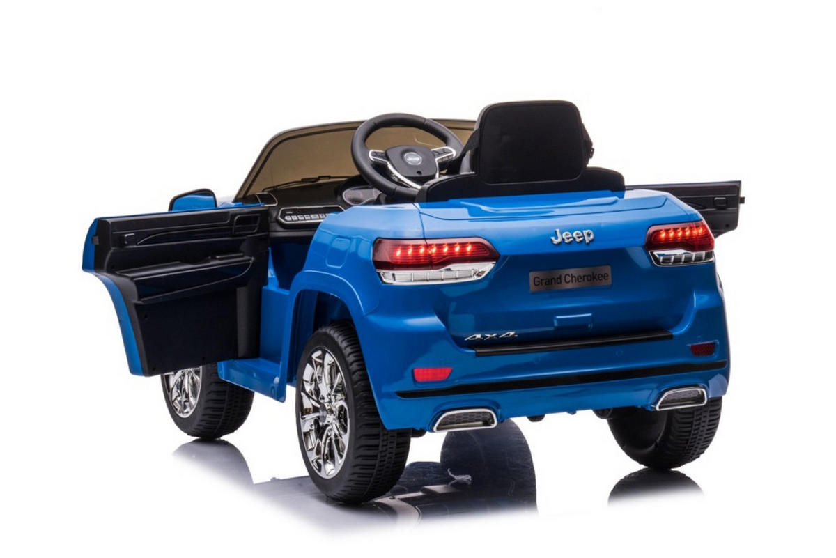 KINDER ELEKTROAUTO Jeep Grand Cherokee blau - Blau, Kunststoff (114/76/58cm) - TPFLiving