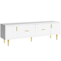 TV-MÖBEL Weiß 170/40/50CM - Weiß, Holzwerkstoff/Metall (40/50/170cm) - Urban Meuble