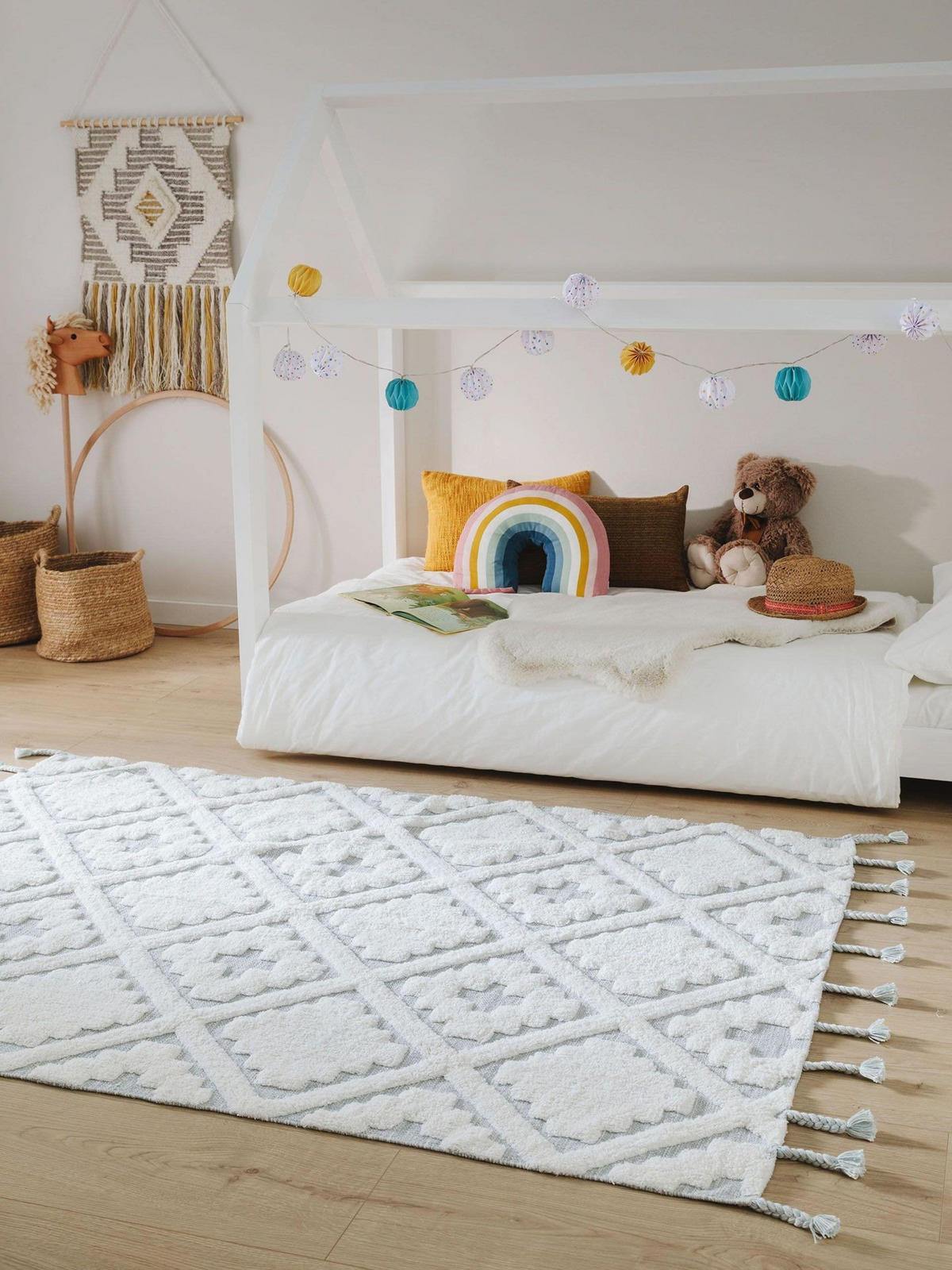 KINDERTEPPICH waschbar Matheo Mint 160x230 cm - Weiß, Textil (160/1cm) - KUNSTLOFT