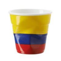 KNICKBECHER Espresso 0,08 Flagge Kolumbien - Multicolor, Keramik (0.08L) - Revol Porcelaine France
