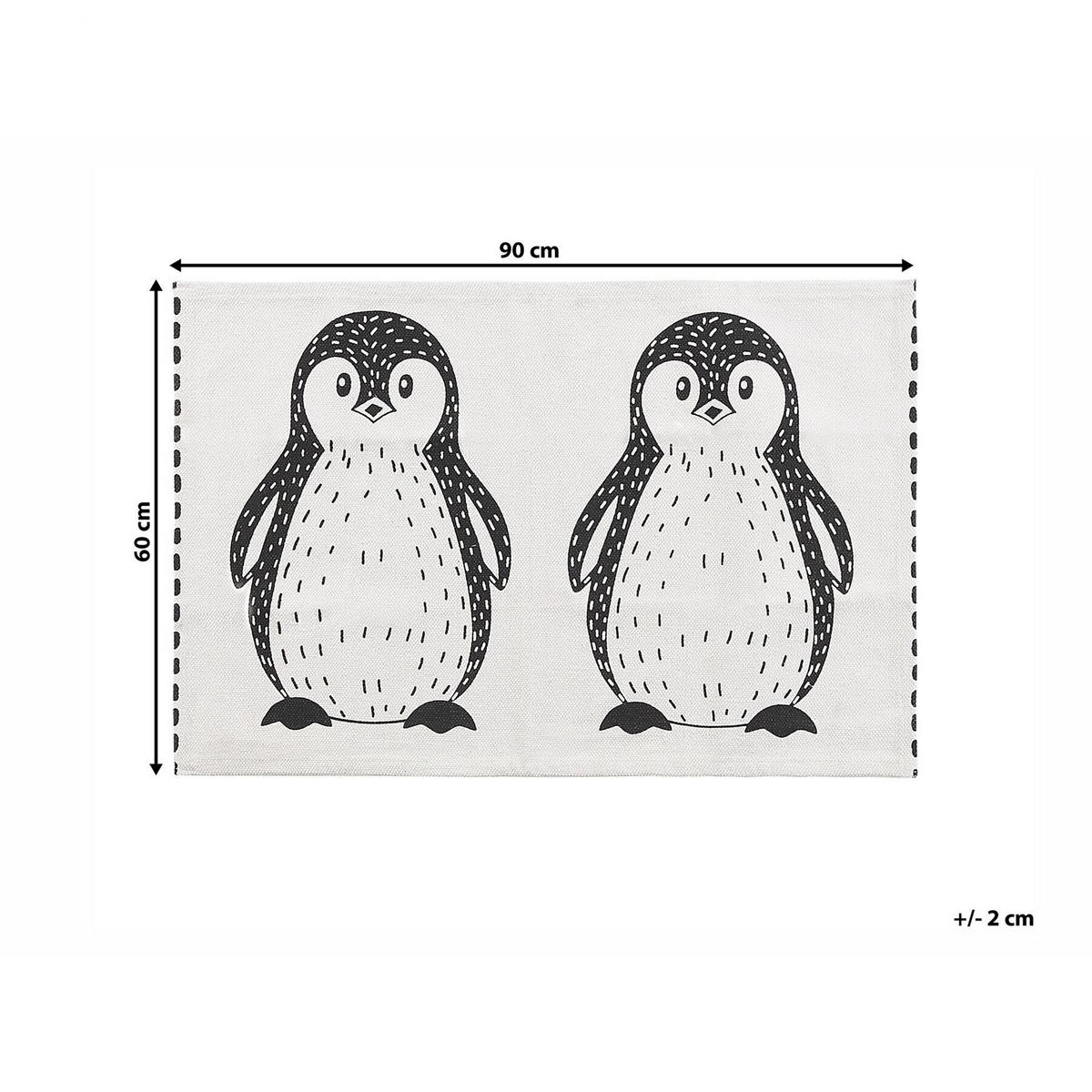 KINDERTEPPICH Hajdarabad 90/60 cm - Weiß, Textil (60/90cm) - Beliani