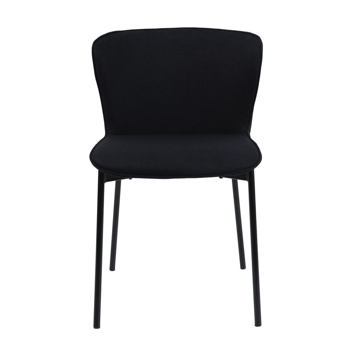 ESSZIMMERSTUHL MARY 2er Set - Schwarz, Textil (50/81/50cm) - SVITA