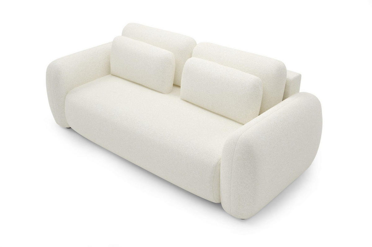 SCHLAFSOFA Gaston - Creme, Holzwerkstoff/Textil (266/95/110cm) - Fun Möbel