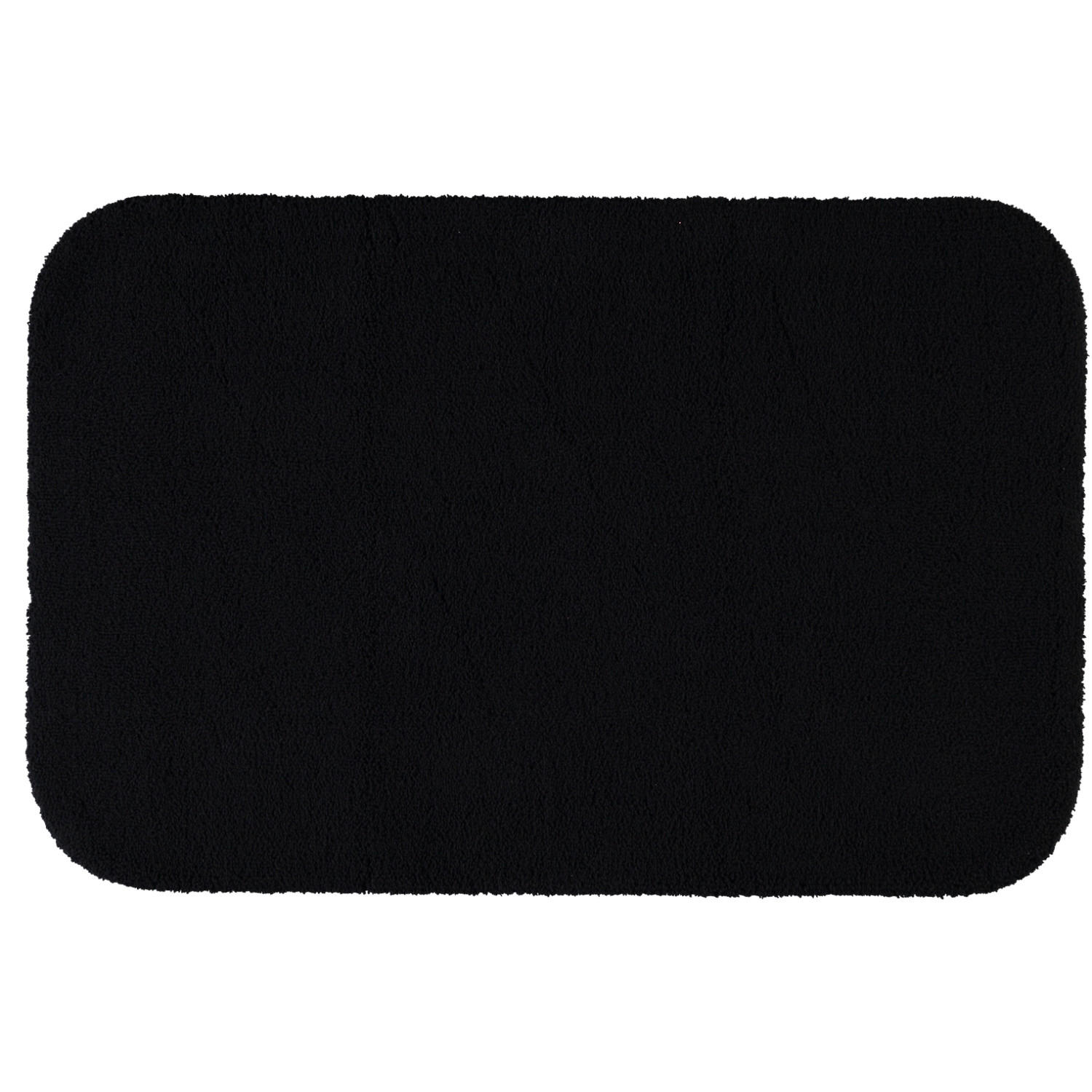 BADTEPPICHE ASPECT SCHWARZ - 15 - Schwarz, Textil (80/160cm) - Rhomtuft
