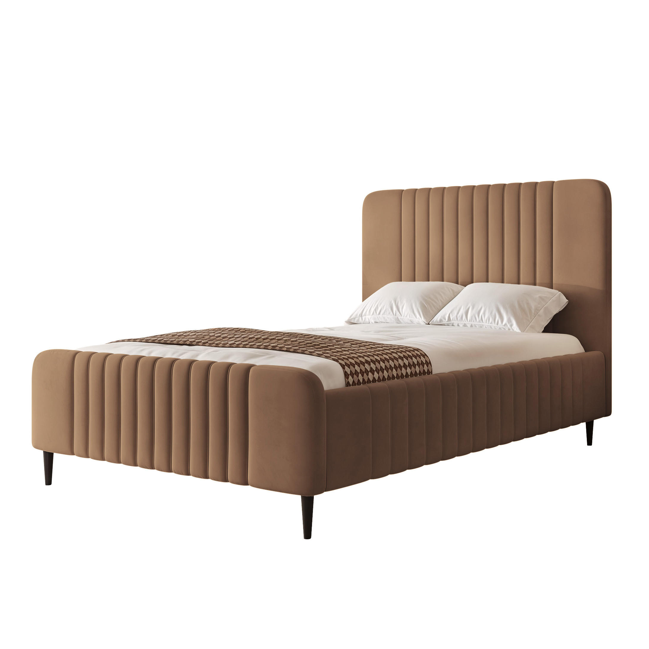 Idohome Polsterbett Braun 160x200 cm