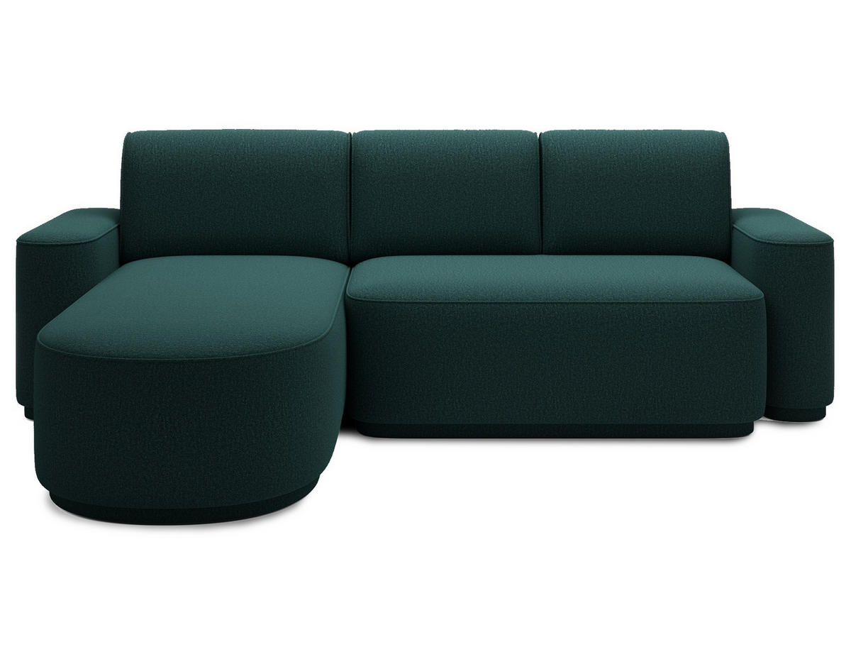 ECKSOFA RUMA - Dunkelgrün (Enjoy 35) - Dunkelgrün, Holzwerkstoff (285/180cm) - Möblo