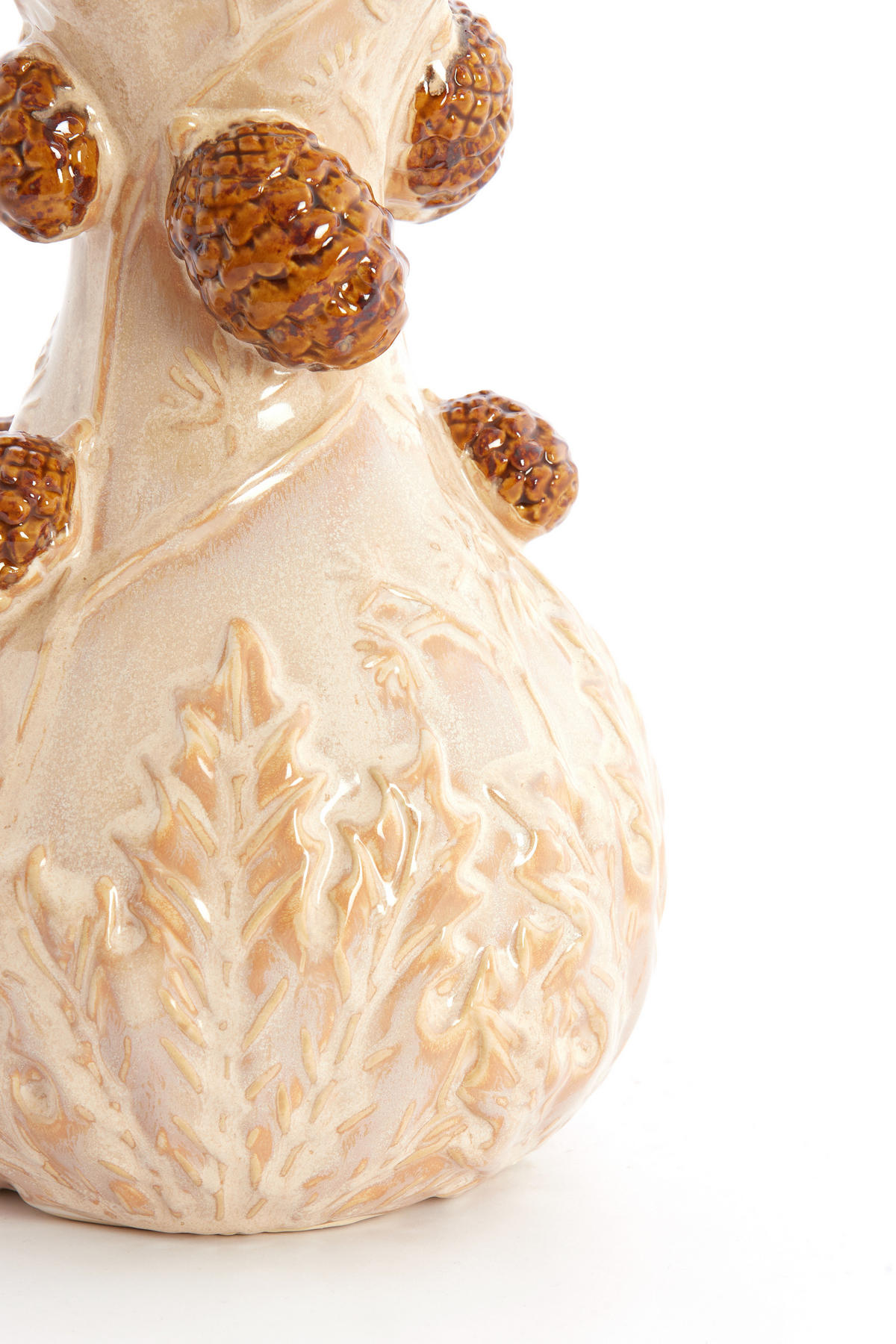 VAZE Blissa Braun 12/12/20 cm - Braun, Keramik (20cm) - Light & Living