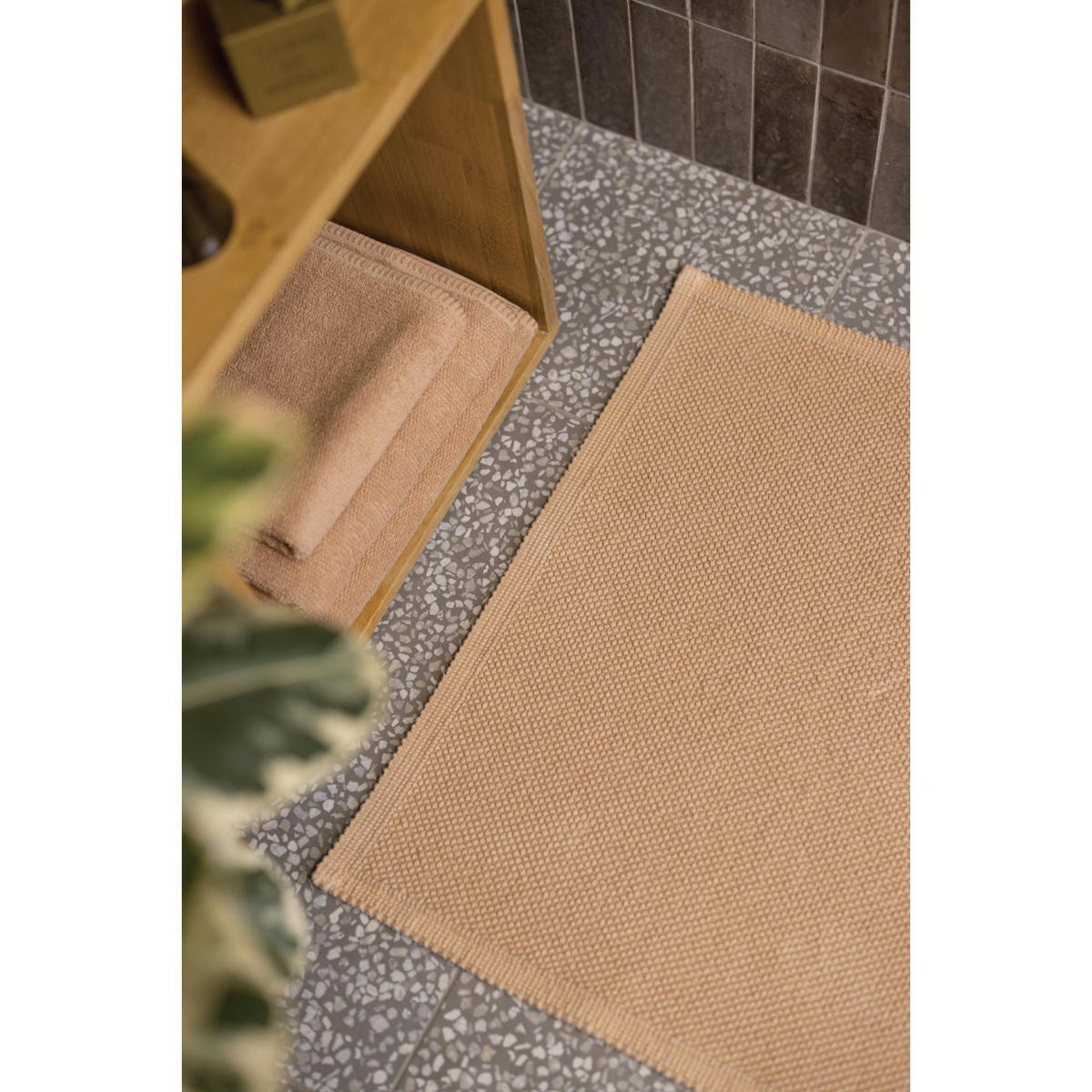 BADEMATTE Etia macchiato 54 x 110 cm - Braun, Textil (54/110cm) - Vivaraise
