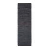 LEDER-TEPPICHLÄUFER Denver gewebt 66/200 cm - Schwarz, Leder (66/200cm) - Homescapes